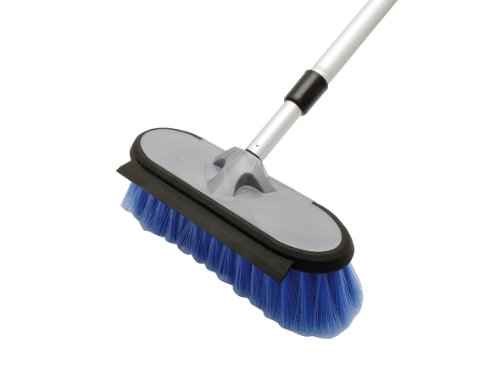 APA 14070 Auto-Waschbürste, 25x9 cm, für Pkw, LKW, Bus, mit Softrand, integrierter Wasserabstreifer