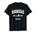 Manassas Virginia VA Vintage American Flag Sports Design T-Shirt