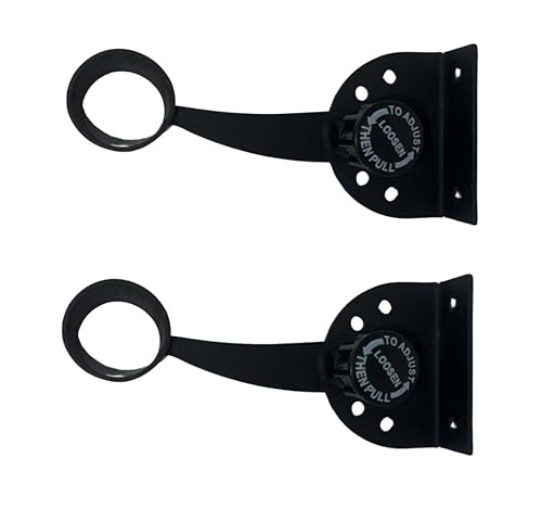 Atletic Bar Ballet Singe Barre 5 Levels Wall-Mounted Adjustable Brackets USA Made, Gym, Home and Studio, Kids and Adults, Fitness, Dance. (Black, 6 FT)