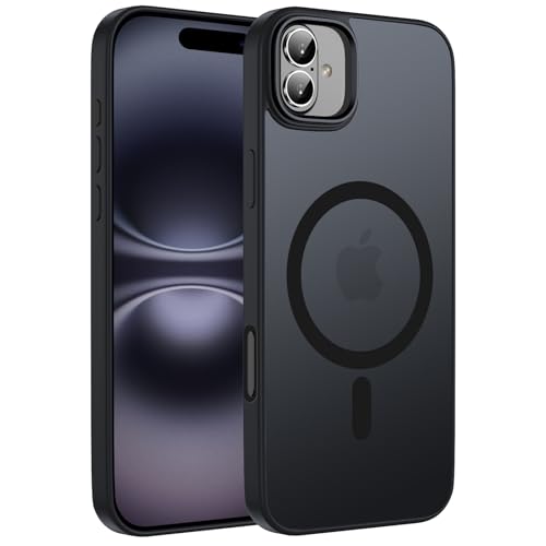 ORDA für iPhone 16 Hülle Kompatibel mit MagSafe,Magnetisch Handyhülle für iPhone 16 Case Durchscheinende Matt Rückseite ...