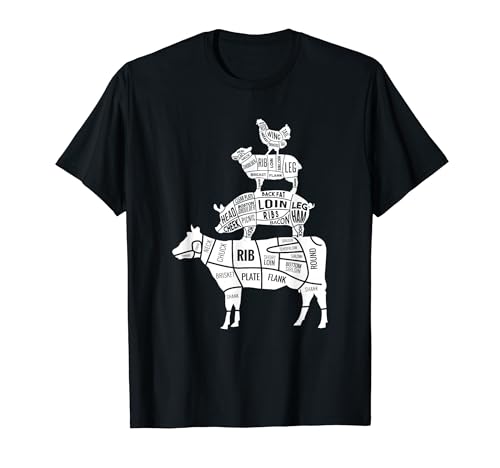 肉好き 肉食女子 肉食男子 お肉好き お肉屋さん 焼肉 バーベキュー しゃぶしゃぶ サーロイン リブ ブレーメンの音楽隊 Tシャツのサムネイル