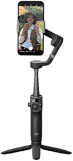 DJI Osmo Mobile 6 Smartphone Gimbal Stabilizer, 3-Axis Phone Gimbal, Built-In Extension Rod, Portable and Foldable, Android and iPhone Gimbal with ShotGuides, Vlogging Stabilizer, YouTube TikTok Video