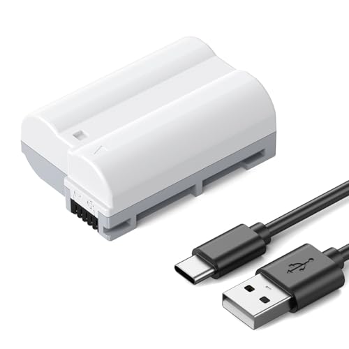 Batteries EN-EL15C 3000mAh Lot De 3 - Compatibles Nikon Z8, Z7, D850, Etc. - Charge USB-C, Câble 2-en-1