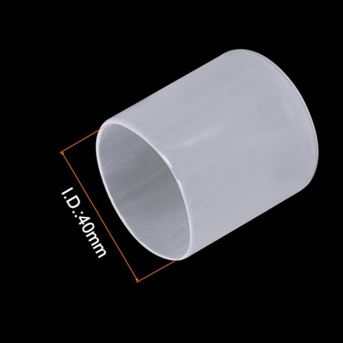 Image of uxcell 4pcs Rubber End Caps 40mm ID Vinyl Round Tube Bolt Cap Cover Screw Thread Protectors Clear, 40mm Height