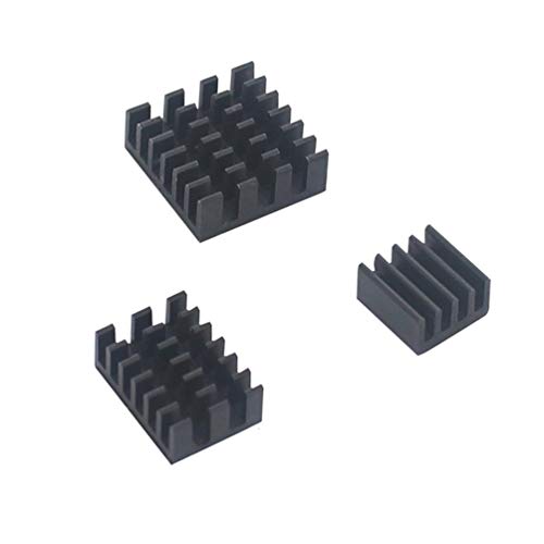 For Raspberry Pi 4 Model B Heat Sink 3pcs Raspberry Pi Aluminum Heatsink Radiator Cooling Kit Cooler For Raspberry Pi