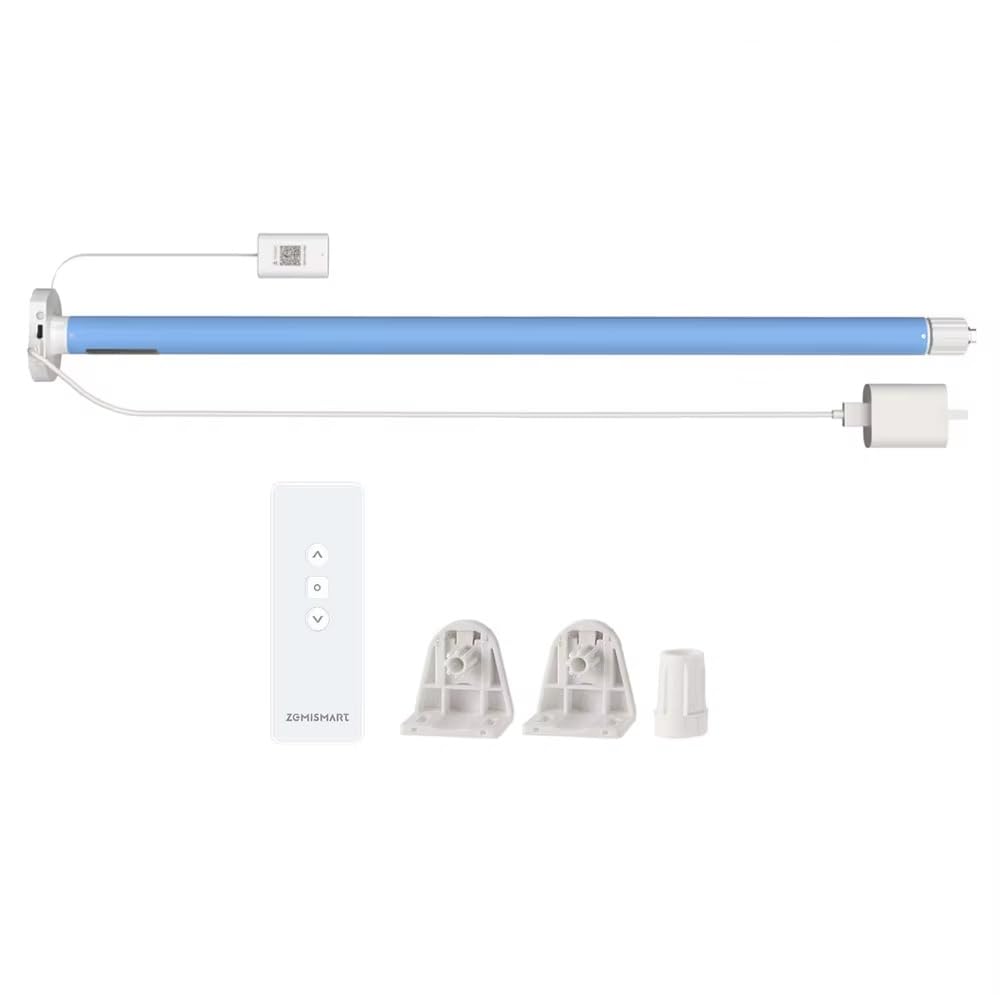 Matter - Motor de persiana enrollable WiFi para tubo 17/25/28 mm, alimentación enchufable, compatible con Home Google Home SmartThings, voz y control remoto