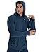 TELALEO 3 Pack Men's UPF 50+ Sun Protection Lightweight Hoodie Performance Long Sleeve SPF UV Shirt for Fishing Running M