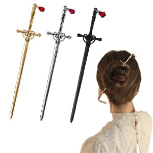 3 Piezas Horquillas Pelo Mujer Palillos para El Cabello Palillos Pelo Horquillas Mágicas Mujeres Horquillas de Metal Elegante Horquillas Moño Accesorios para el Cabello Chino Estilo para Niñas Moños