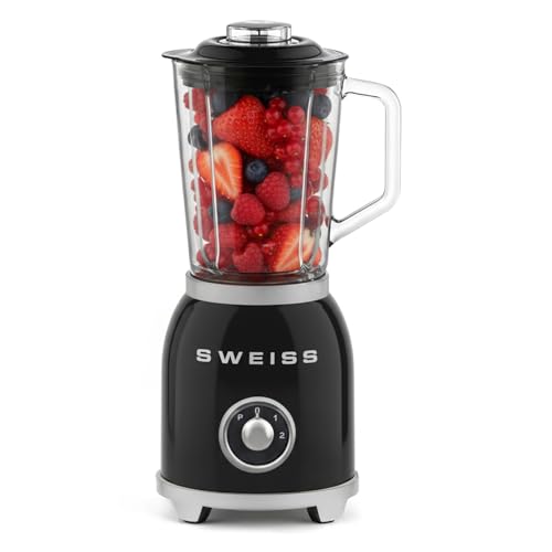 SWEISS Blender Smoothie Vintage MXV9, 2 vitesses et...