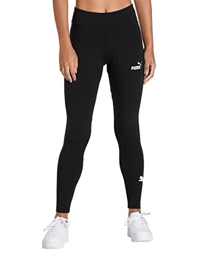 PUMA Damen Essentials+ Logo Power Leggings SBlack