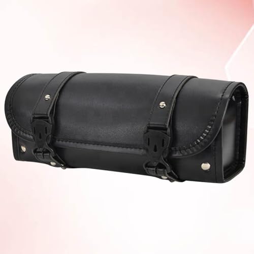 Bolsa colgante para motocicleta Abaodam de cuero estilo vintage para almacenamiento y accesorios compatible con motos cruiser y eléctricas miniatura 5