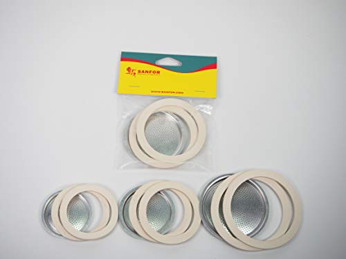 Sanfor 57078 Filtro per Caffettiera in Gomma