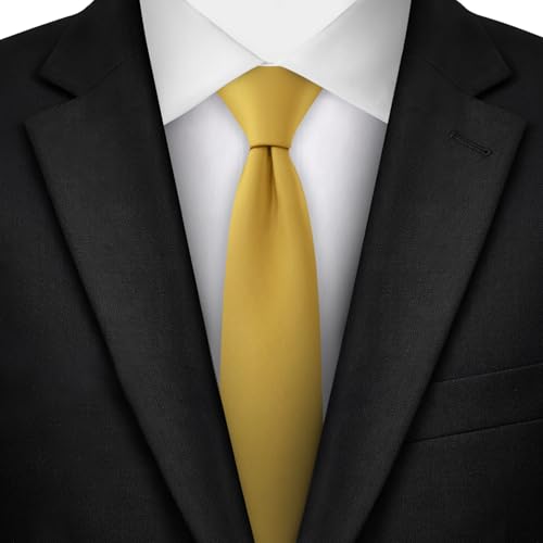 Image of Jacob Alexander Men's Skinny Width 2 inch Solid Color Tie