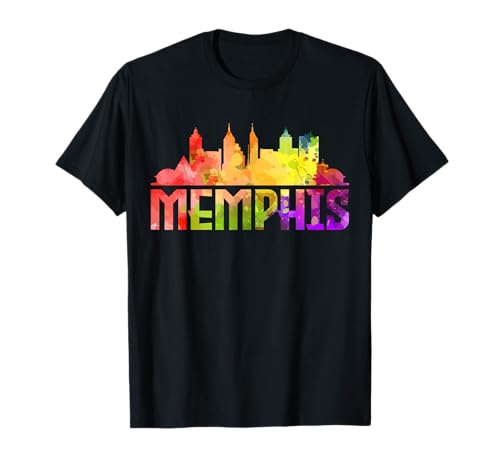Memphis Skyline Tennessee Souvenir Gift T-Shirt