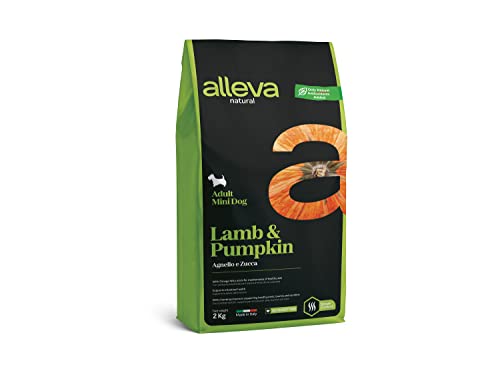ALLEVA - Alleva Natural Kroketten mit Lamm & Kürbis - Futter für Erwachsene Hunde - Mini - Krokettenpackung 2 kg Cover