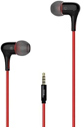 Granvela Mrice E300 in-Ear Earbuds Headphones with Noise-Isolating Earphones, Tangle-Free Triangle Cable and Stereo Heavy Bass -Black