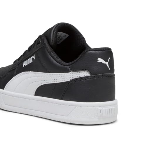 PUMA PUMA Men's Suede Classic + Big Logo Black and White Leather Sneakers - 12 US