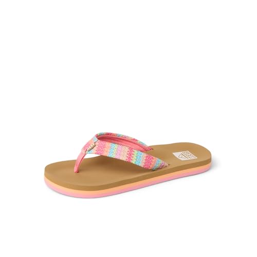Image of REEF Girls Kids Ahi Beach Flip Flop, Soft Cushion Footbed, Water Friendly
