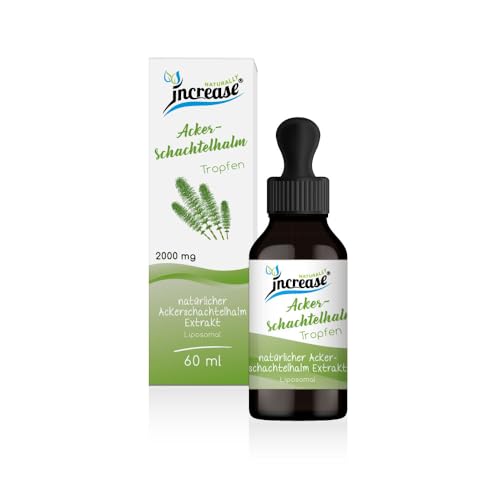Gotas de cola de caballo liposomal de alta dosis - (60.000 mg de cola de caballo de campo por paquete) 2000 mg de cola de caballo de campo por dosis diaria de aceite MCT - Alta biodisponibilidad