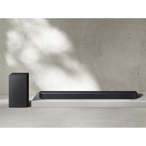 Image of Samsung HW-Q600F 3.1.2ch Soundbar and Subwoofer (2025) Q-Symphony Bundle with SWA-9250S Wireless Rear Speaker Kit, Tech Smart USA Premiere Movies Streaming and 2X 4K HDMI Cable