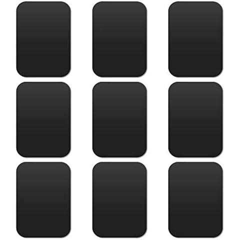 MOSUO 9 Piezas Láminas Metálicas para Iman Coche Movil Cover