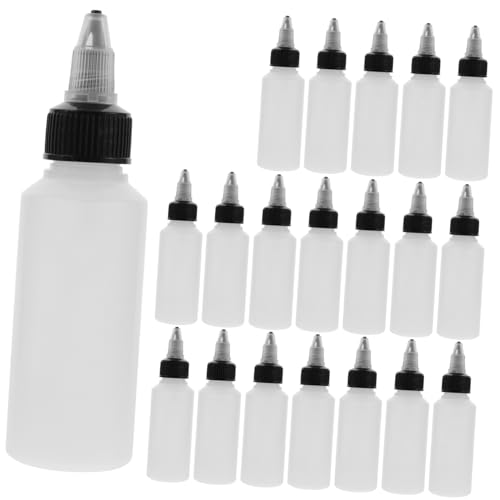 COLLBATH Small Squeeze Bottles 2oz Paint Squeeze Bottles Nozzle for Tattoos Diy Liquids