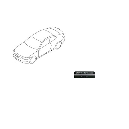  ORIGINALE BMW M Performance di alluminio targhetta di powerkit 1er E81/E82/E87 LCI/E88