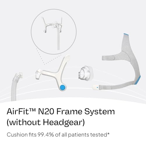Image of Resmed AirFit N20 Frame System - for Nasal CPAP Mask - Replacement CPAP Accessories - Without Headgear - Medium