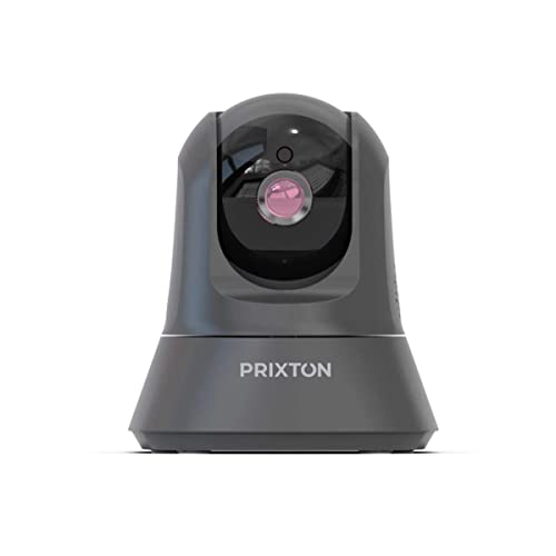PRIXTON IP1080p - Cámara IP Full HD,Cámara Vigilancia con WiFi. Visión Nocturna para Interior,Hogar,Tienda,Altavoz,Micrófono Integrados,Conexión App móvil con Acceso a 6 usuarios (Reacondicionado)