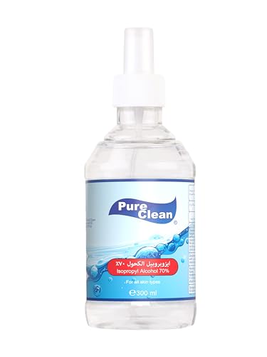 Alkhuraiji Pure and Clean 70 Percent Isopropyl Alcohol Spray 300 ml