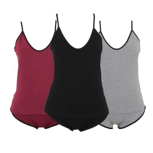 Kit com 3 Pijamas Baby Doll Paris Estampados/Lisos