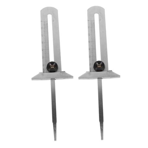 SOLUSTRE 2Pcs Tire Depth Gauge Tire Tread Depth Measurement Tool Reliable Range Tire Tread Depth Gauge for Auto Motorcycle and Truck Use