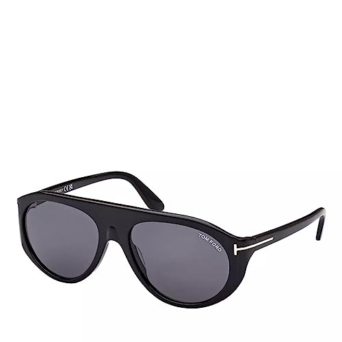 Image of Tom Ford REX-02 FT 1001 Shiny Black /Dark Grey 57 /17 /135 men Sunglasses