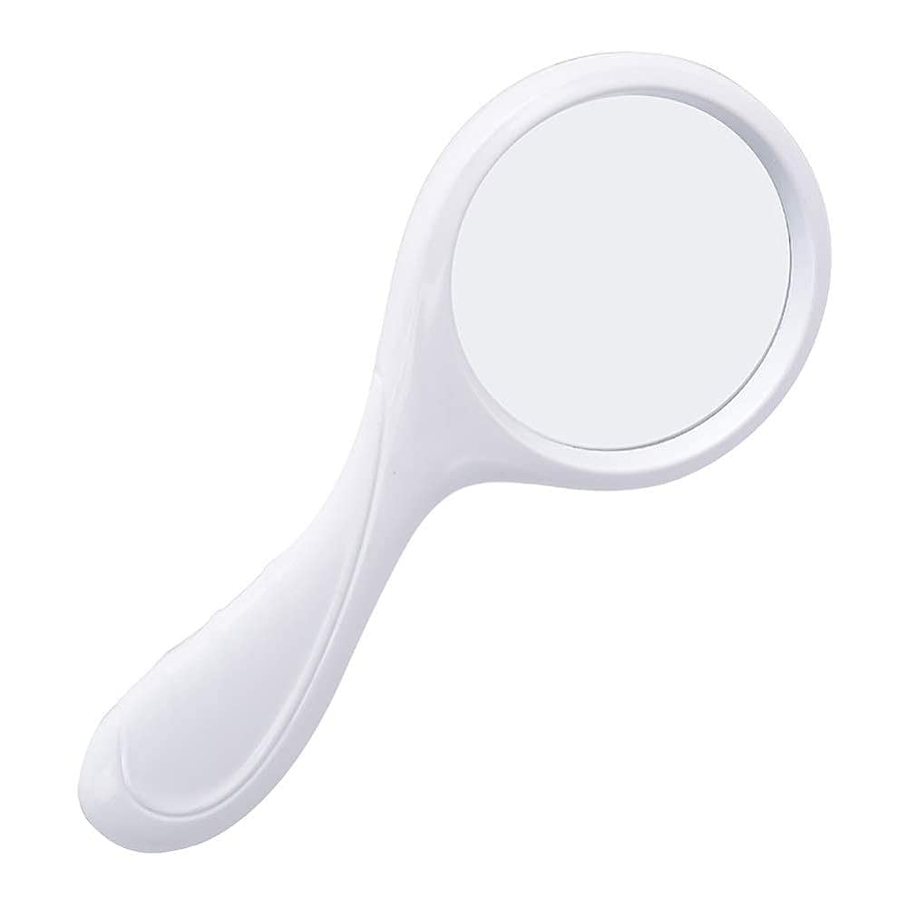 asdchZen Magnifying Glass,Hand Held Classic Magnifier 5X Magnification,Quality Real Glass Precision Lens Reading Aid Glasses For Partially Sighte/White