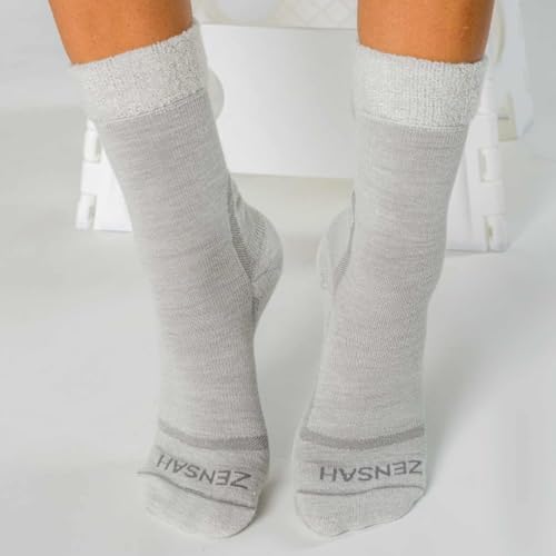 Image of Zensah Calming Sleep Socks - Warm, Soft, Fuzzy, Wool, Thermal, Slipper Sock for Women