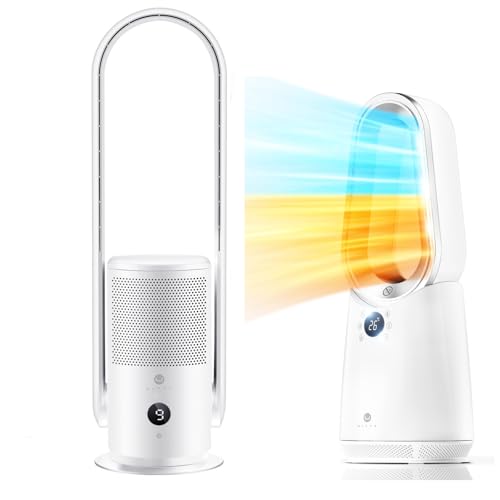 14% off - U ULTTY Space Heater & Air Purifier Bladeless Fan Filter 99.97% Smoke Dust Pollen Dander