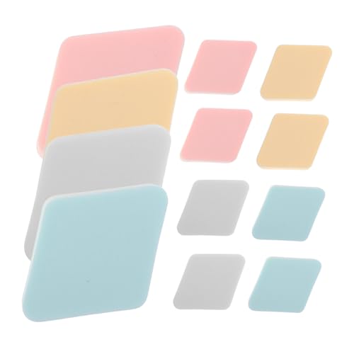WOFASHPURET Makeup for Face Powder 12pcs Rhombus-shaped Powder Applicators Portable Facial Makeup Pad