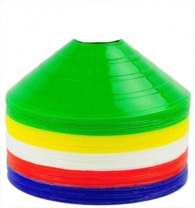 Planet of Toys Space Marker Agility Soccer Cones for Training, Football, Kids, Sports, Field Cone Markers, Cones for Football with Stand - 2 Inch Space Marker Cones (Multicolor) (Set of 24)-picture-10