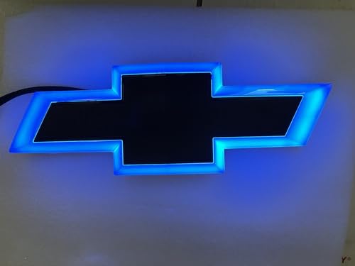 Image of 2014-15 Chevy Silverado Grille Emblem with Chrome Finished, RGB LED.