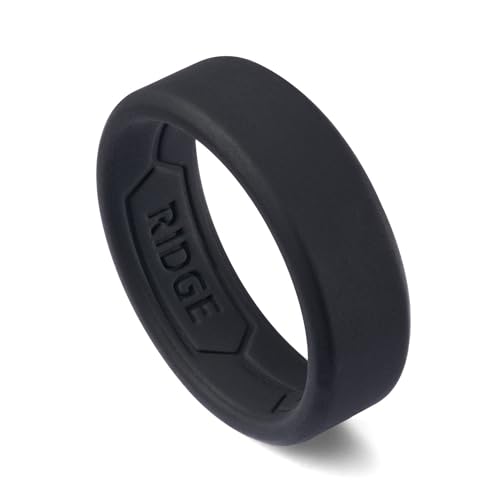 The Ridge Silicone Wedding Band for Men - Silicone Ring for Men - Beveled Edge, Dual Band Design - Mens Rubber Wedding Ring3