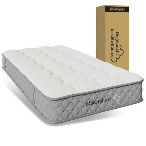 Generisch Colchón 180X200 cm, colchón ortopédico de espuma fría, colchón con núcleo de muelles ensacados de 7 zonas, grado de firmeza H3 – Certificado OEKO-TEX®, altura 20 cm, 4 asas,160 * 200cm