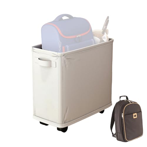 Cesta de la ropa rodante - de almacenamiento plegable, organizador de ropa con ruedas, solución que ahorra espacio | Cesta clasificadora portátil para ropa sucia Dormitorio Baño Uso compartido