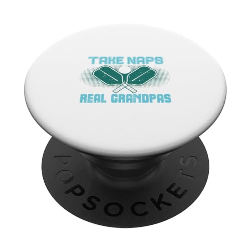 Funny Pickleball Design For Men Grandpa Pickleball Player PopSockets PopGrip Adhesivo