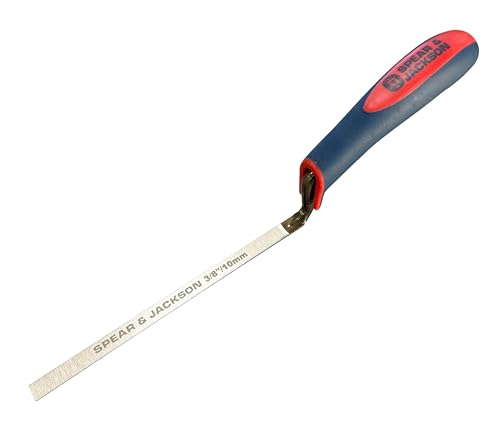 Spear & Jackson TUCK38SF ⅜ Tuck Pointer (10mm) – Soft-Feel Handle, Carbon Steel Masonry Tool for Bricklaying, Mortar Shaping, Finishing, Restoration & DIY Projects