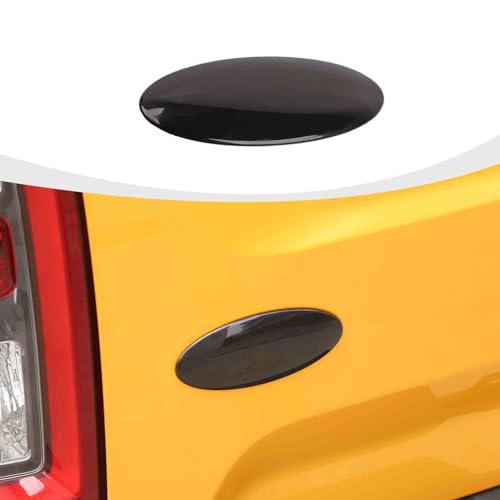 Image of RAZPOY for Bronco Emblem Cover, 5.24inch Rear Tailgate Overlay Badge Emblem Cover Trim Compatible with 2021-2026 Ford Bronco & Bronco Sport Exterior Accessories, Smoke Black