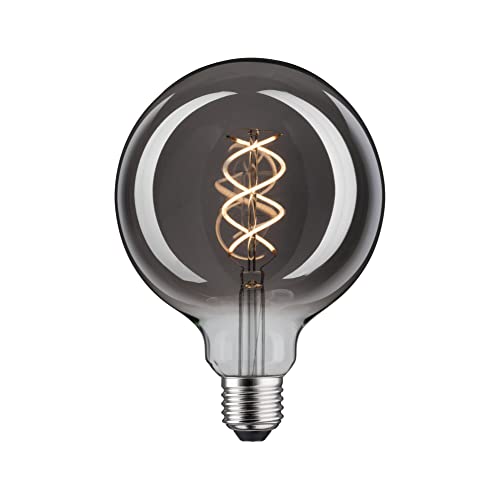 Paulmann 28860 LED Bulb 1879 Globe 125 140lm 4 Watt Dimmable Smoked Glass Vintage 1800 K E27 Bulb, 130 Lm, 130lm