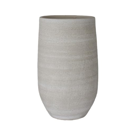 Bodenvase Tokio H. 40cm D. 22cm Creme grau Keramik CreaFlor Home