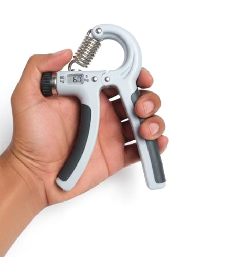 Image of Hipkoo Sports Adjustable Hand Grip Strengthener, Hand Gripper for Men & Women for Gym Workout Hand Exercise Equipment to Use in Home for Forearm Exercise, Finger Exercise Power Gripper (5-60 Kg) Black