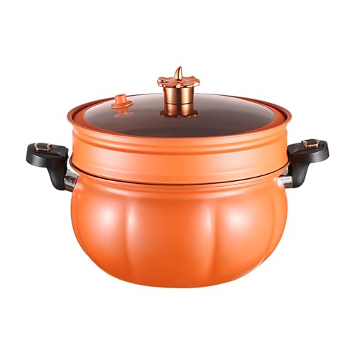 Olla a presión de hierro refinado 8 L color naranja