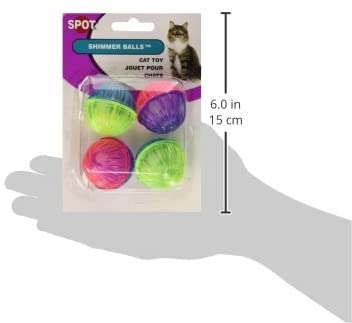 Ethical Pet Shimmer Balls Cat Toy (4 Pack) [Set Of 4] #TOP6